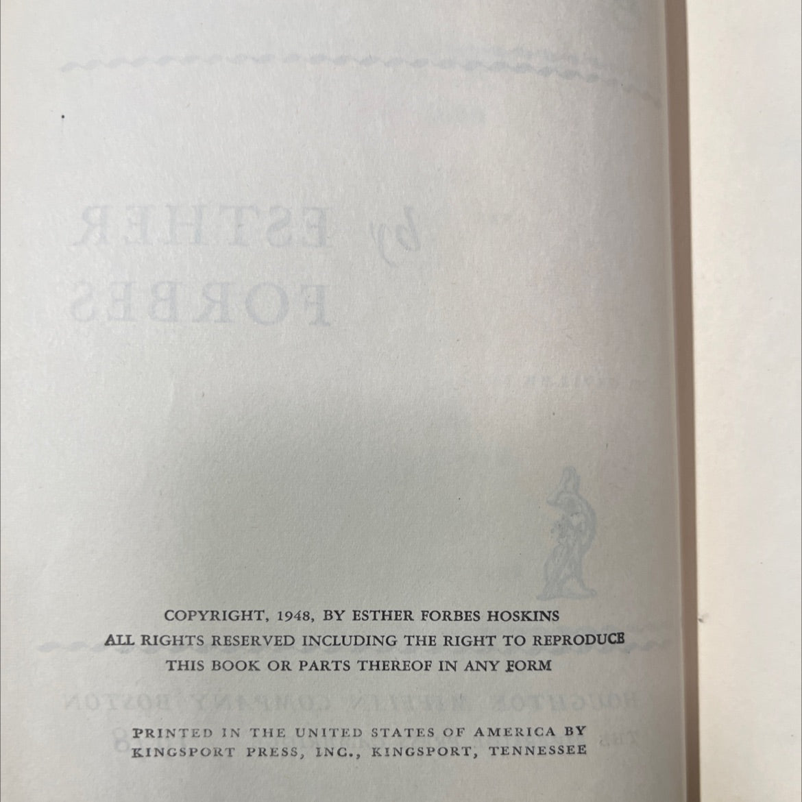 the running of the tide book, by esther forbes, 1948 Hardcover image 3