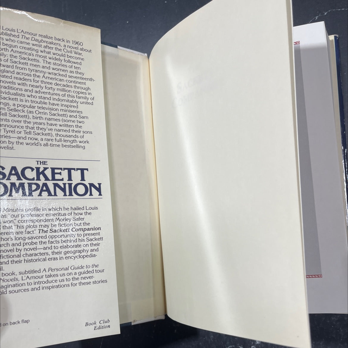 the sackett companion a personal guide to the sackett novels book, by louis l'amour, 1988 Hardcover image 4