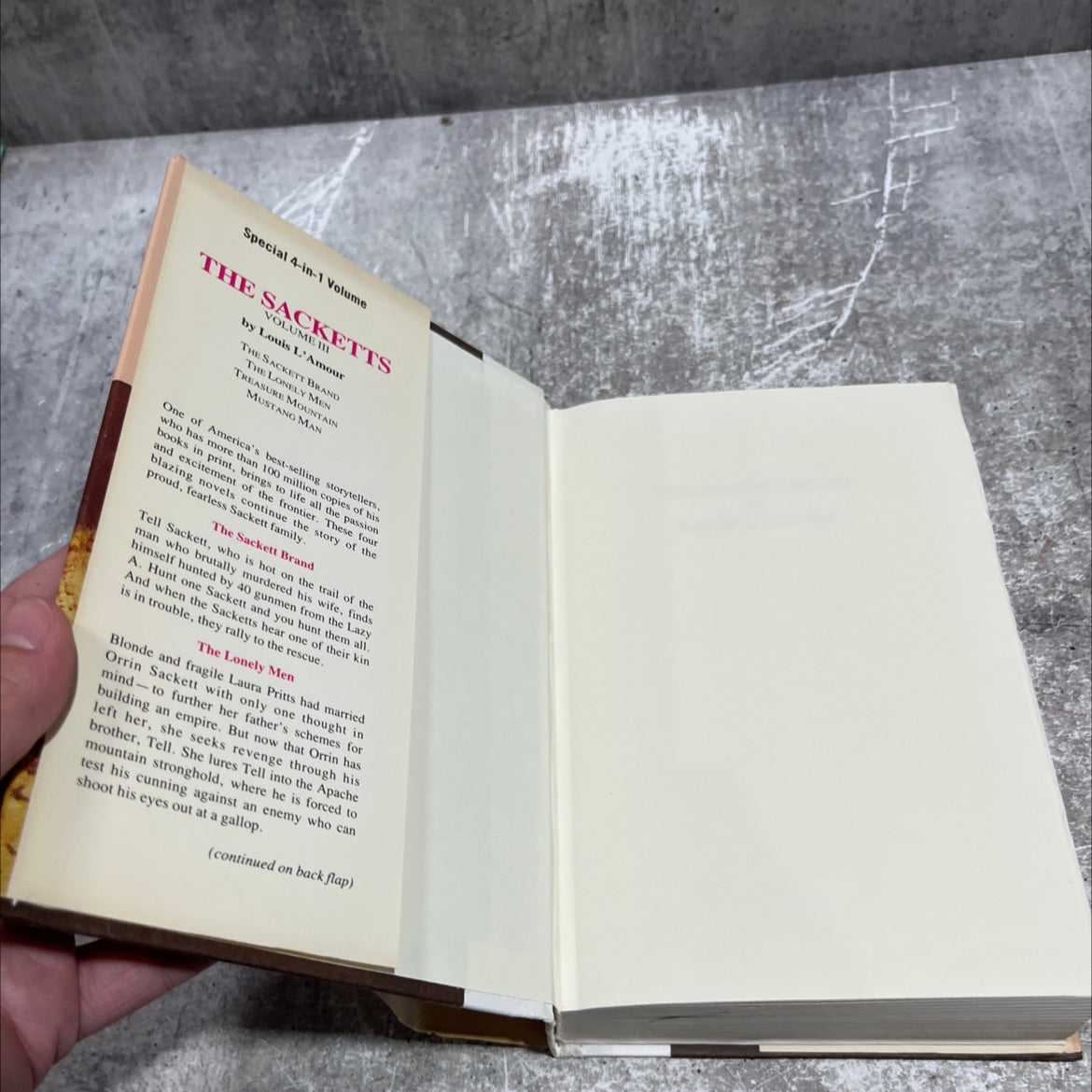 the sackett novels of louis l'amour volume iii book, by louis l'amour, 1972 Hardcover image 4