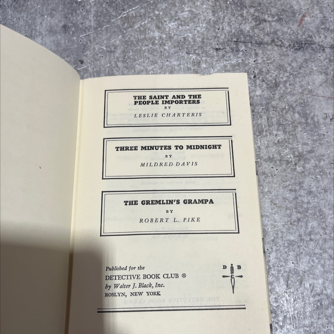the saint and the people importers book, by leslie charteris, 1972 Hardcover image 2