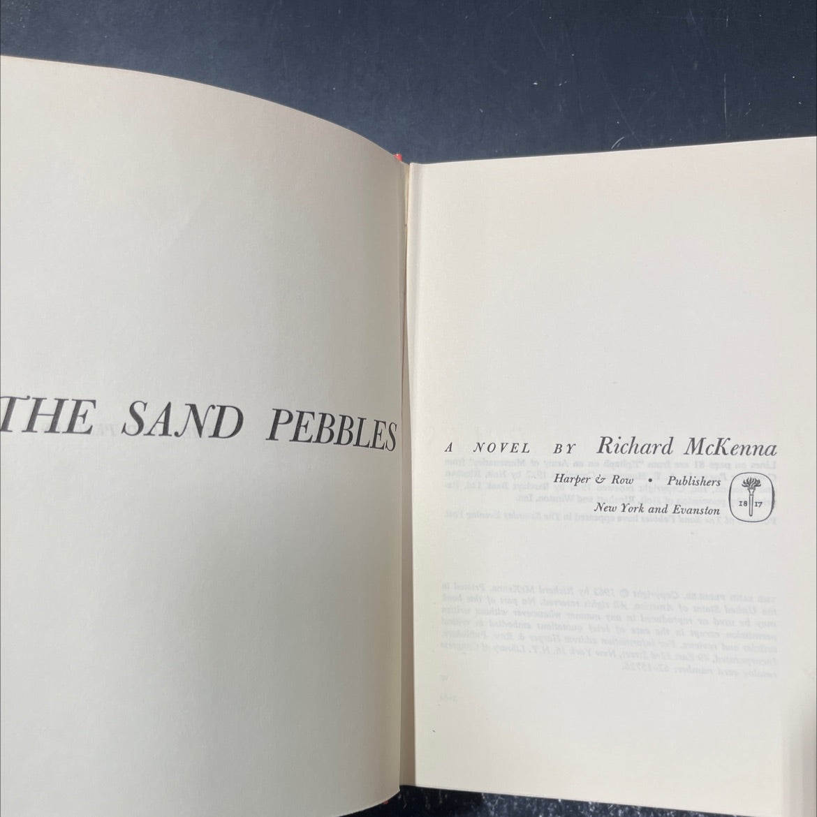 the sand pebbles book, by Richard McKenna, 1962 Hardcover image 2