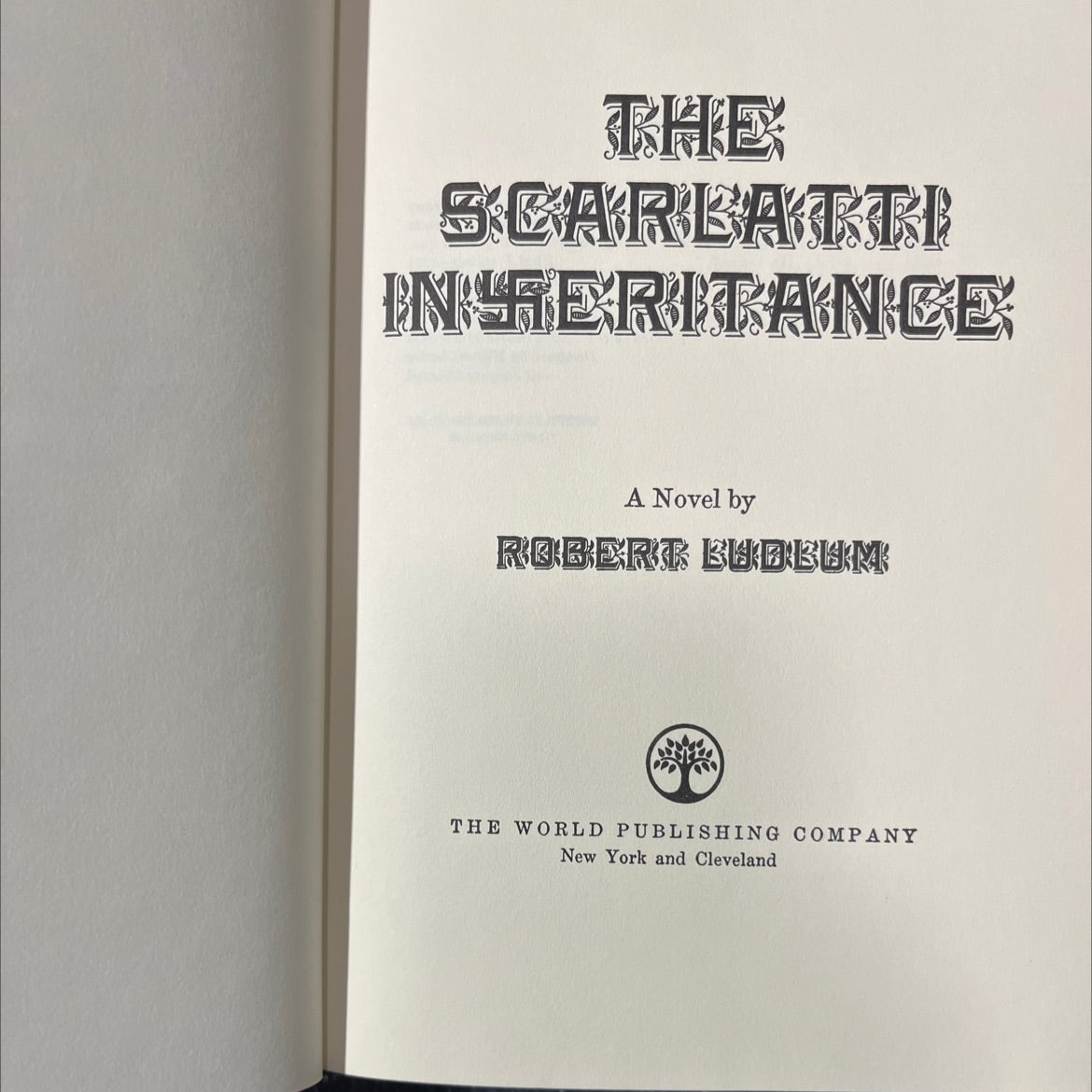 the scarbatti inheritance book, by robert ludlum, 1971 Hardcover image 2