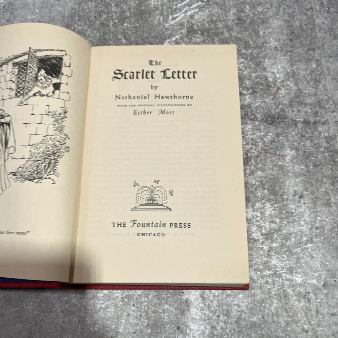 the scarlet letter book, by nathaniel hawthorne, 1949 Hardcover image 2