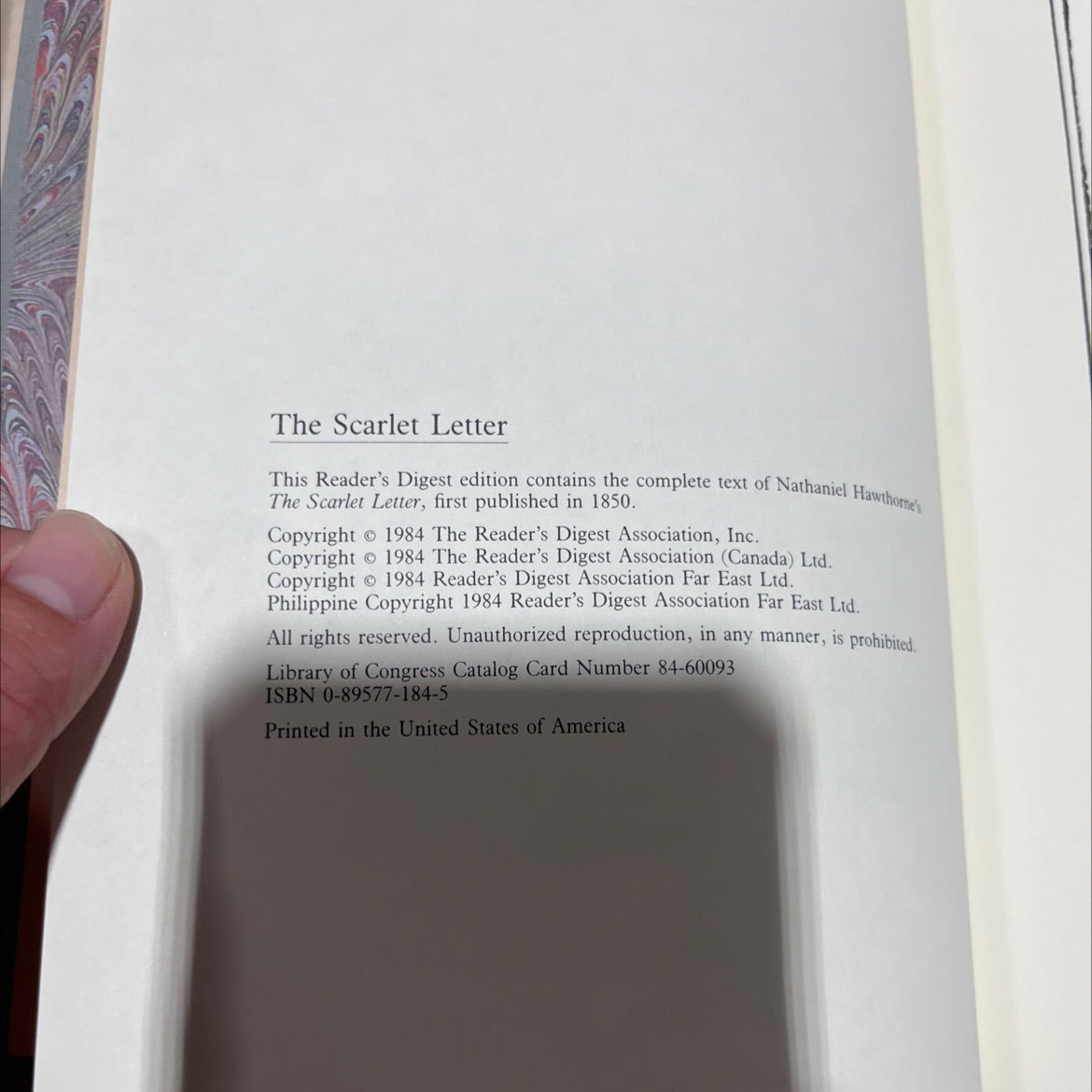 the scarlet letter book, by nathaniel hawthorne, 1984 Hardcover image 3