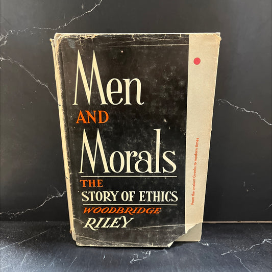 the school of athens men and morals the story of ethics book, by woodbridge riley, 1960 Hardcover image 1
