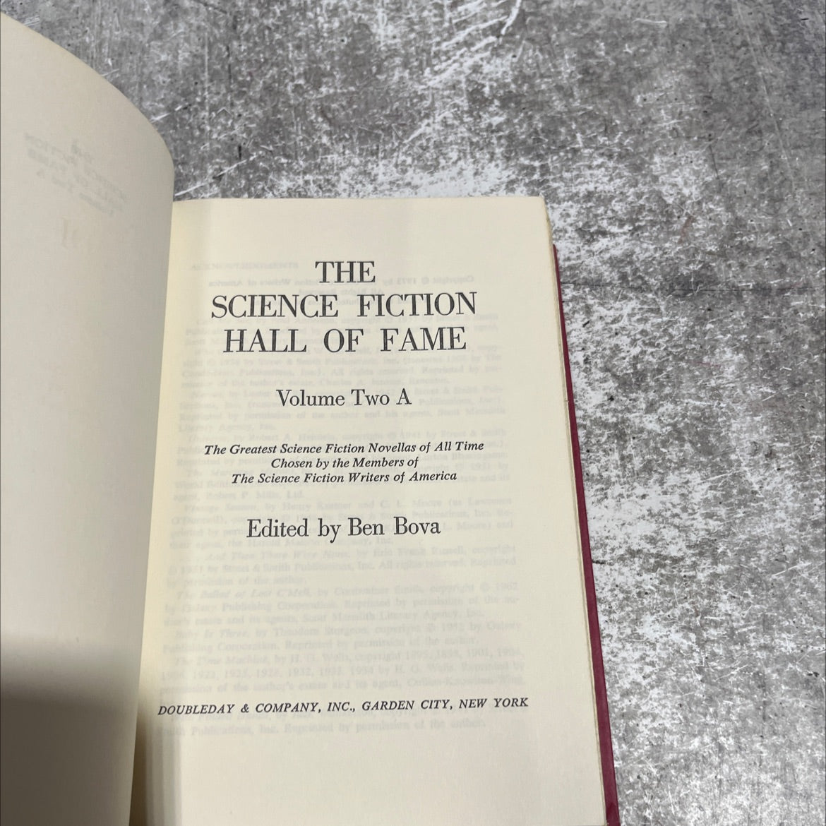 the science fiction hall of fame volume two book, by ben bova, 1973 Hardcover image 2