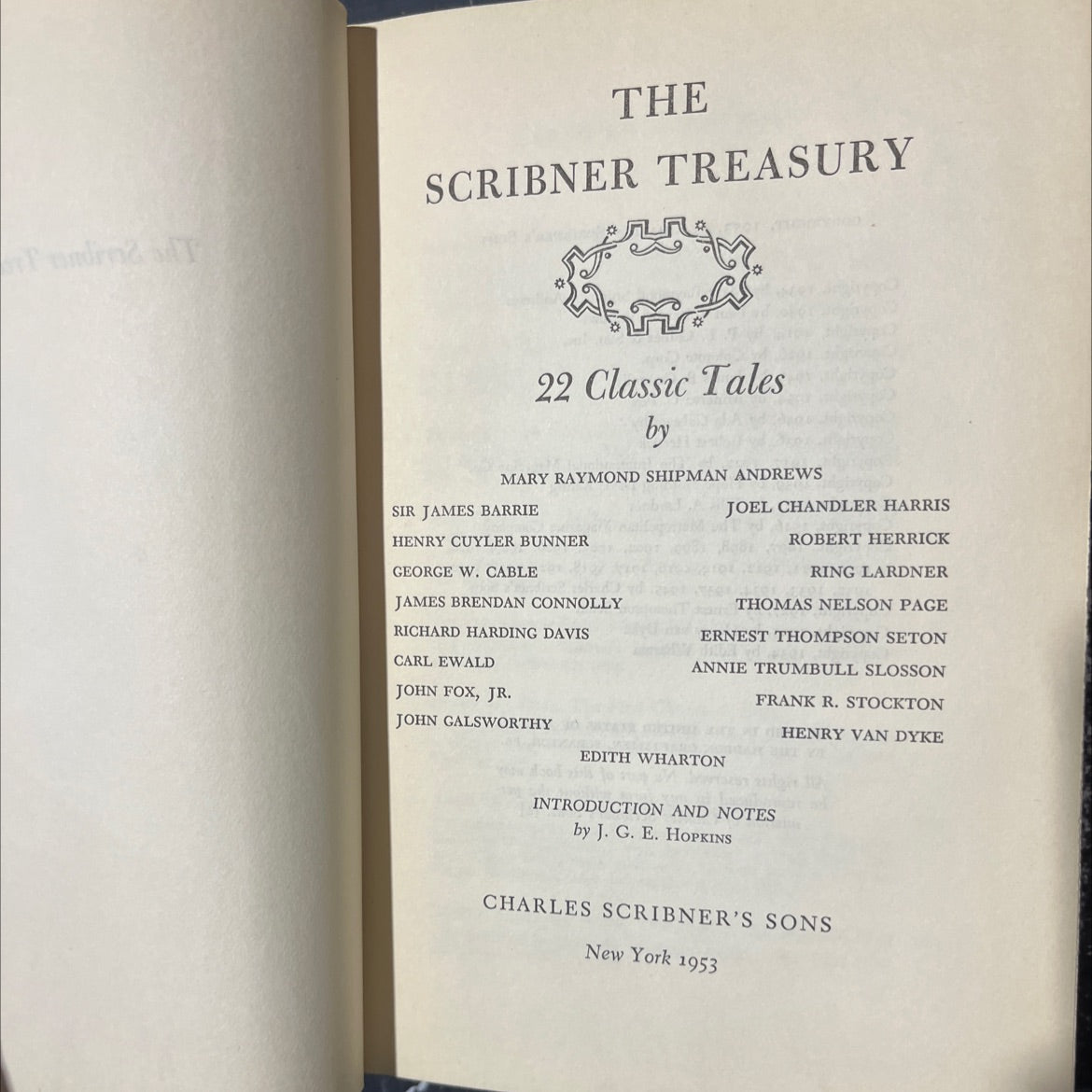 the scribner treasury 22 classic tales book, by mary raymond shipman andrews, sir james barrie, henry cuyler bunner, image 2