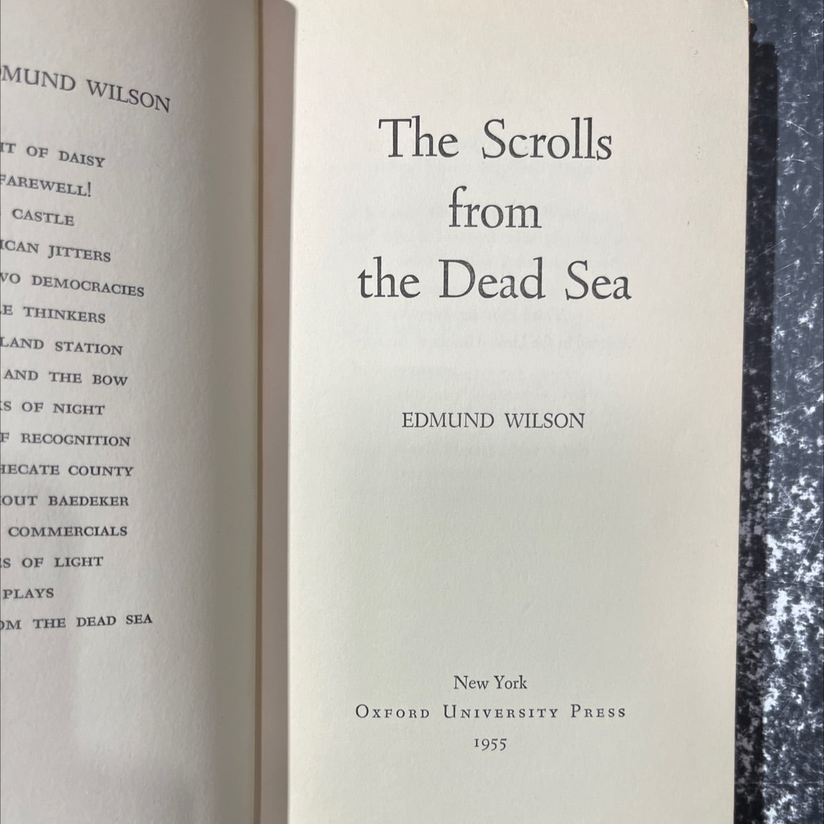 the scrolls from the dead sea book, by edmund wilson, 1955 Hardcover image 2