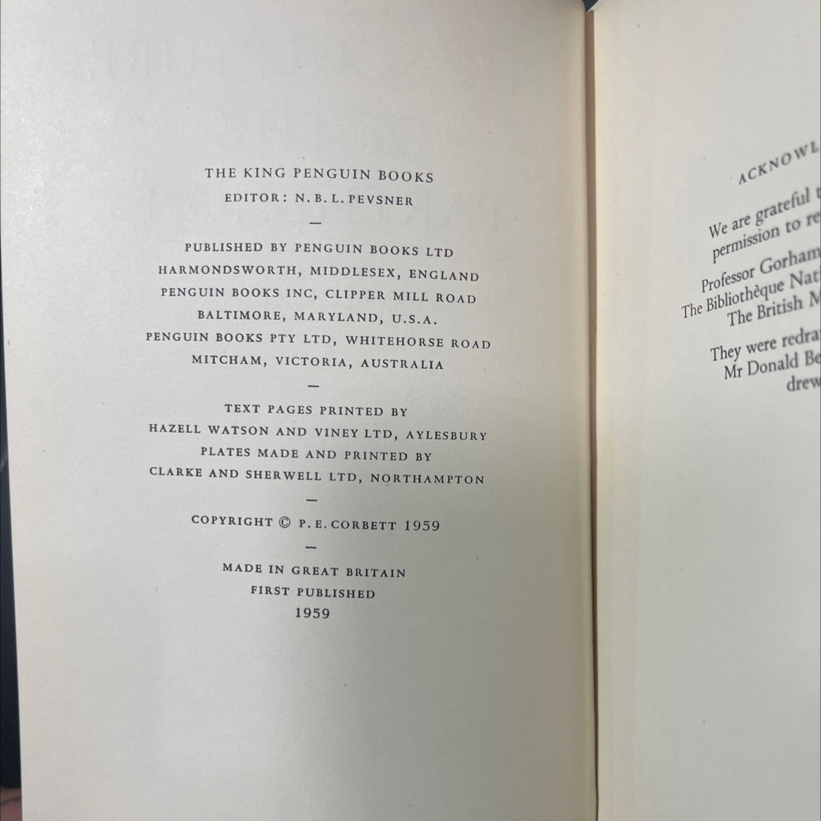 the sculpture of the parthenon book, by p. e. corbett, 1959 Hardcover image 3