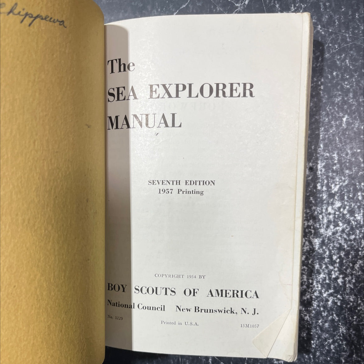 the sea explorer manual book, by Boy Scouts of America, 1957 Paperback image 2