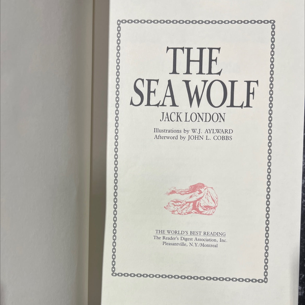 the sea wolf book, by jack london, 1989 Hardcover image 2