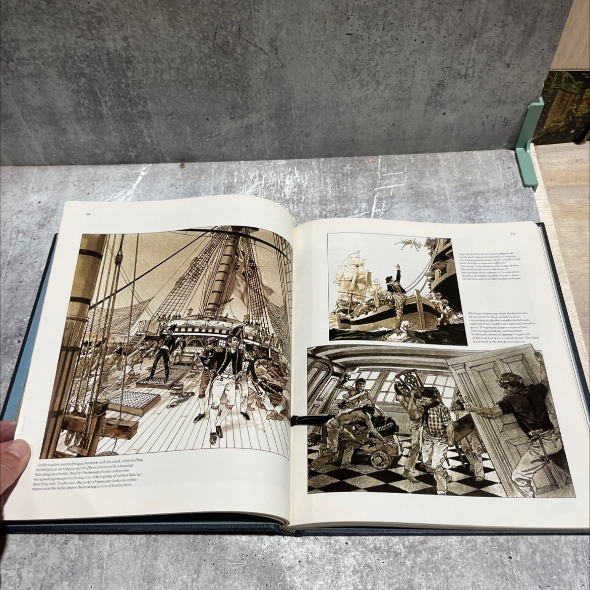 the seafarers fighting sail book, by A. B. C. Whipple, 1979 Hardcover image 4