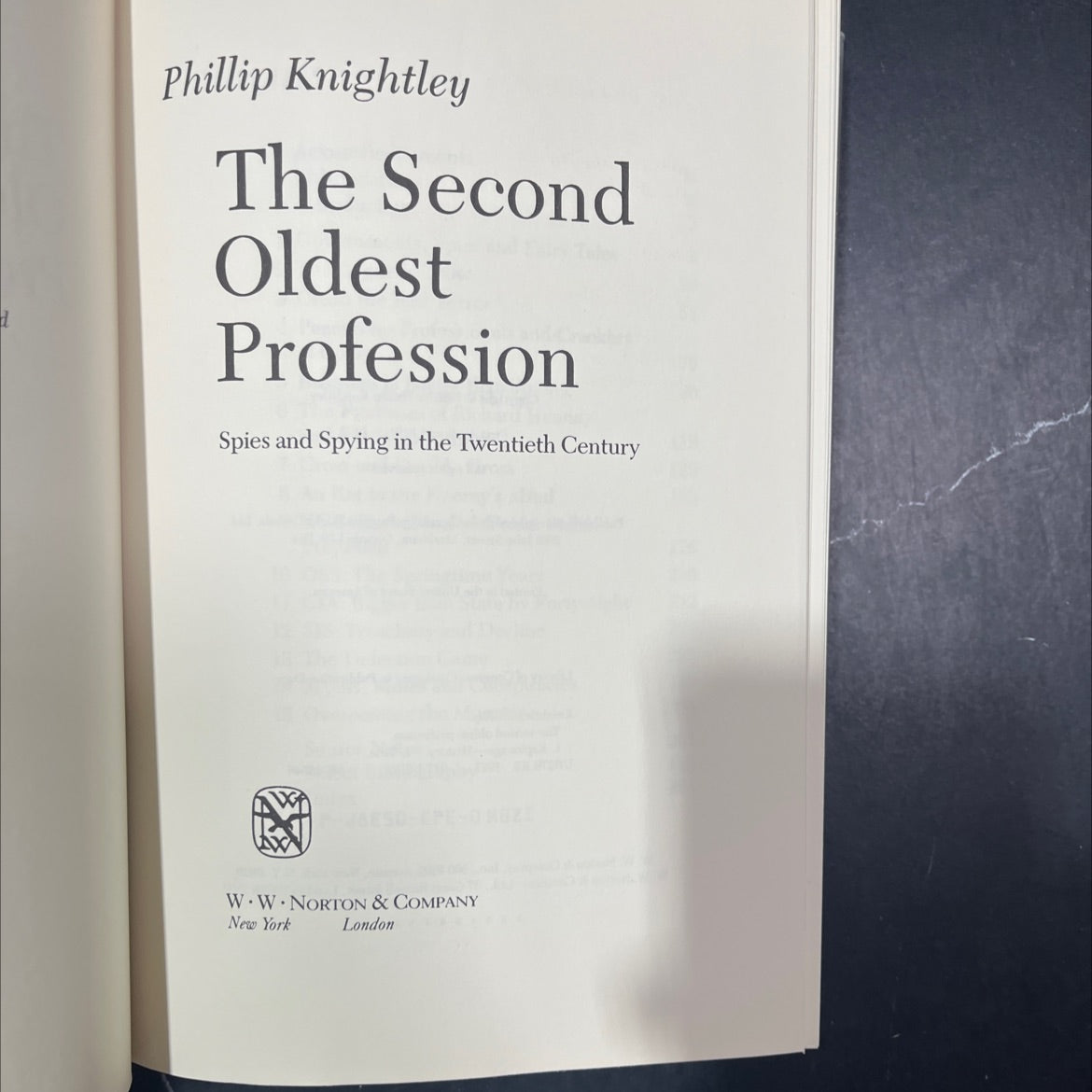 the second oldest profession book, by Phillip Knightley, 1987 Hardcover image 2