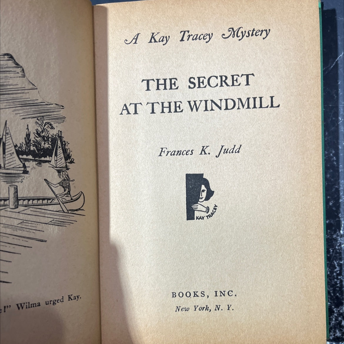 the secret at the windmill book, by Frances K. Judd, 1952 Hardcover image 2