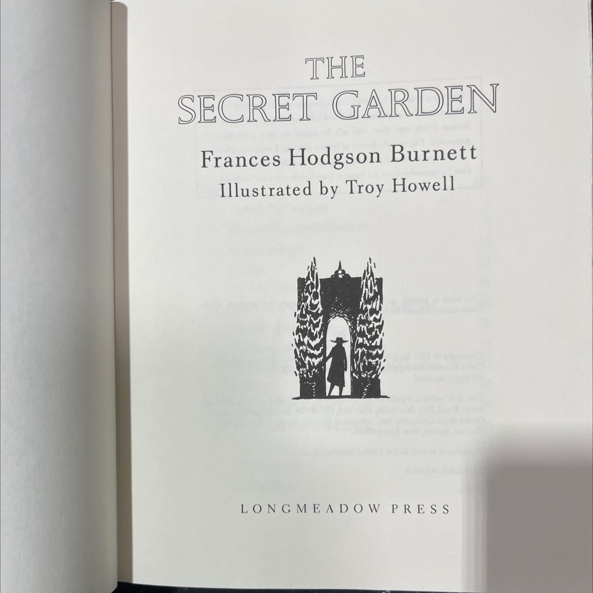 the secret garden book, by Frances Hodgson Burnett, 1987 Hardcover image 2