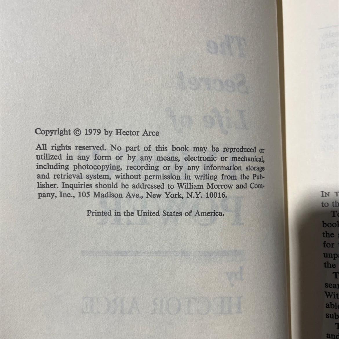 the secret life of tyrone power book, by hector arce, 1979 Hardcover image 3