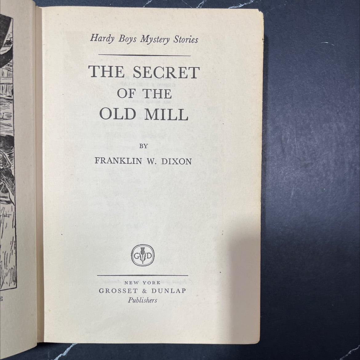the secret of the old mill book, by franklin w. dixon, 1927 Hardcover image 2
