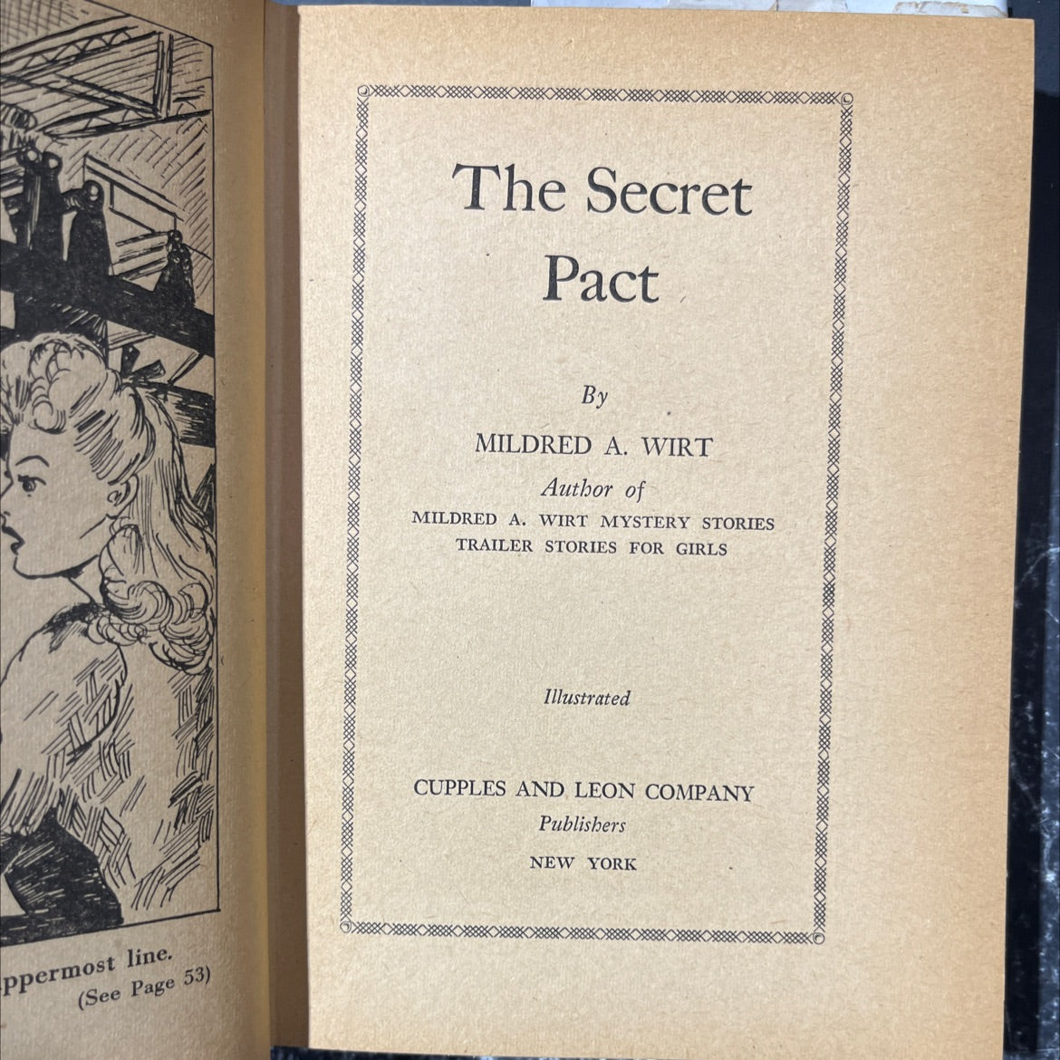 the secret pact book, by mildred a. wirt, 1941 Hardcover image 2