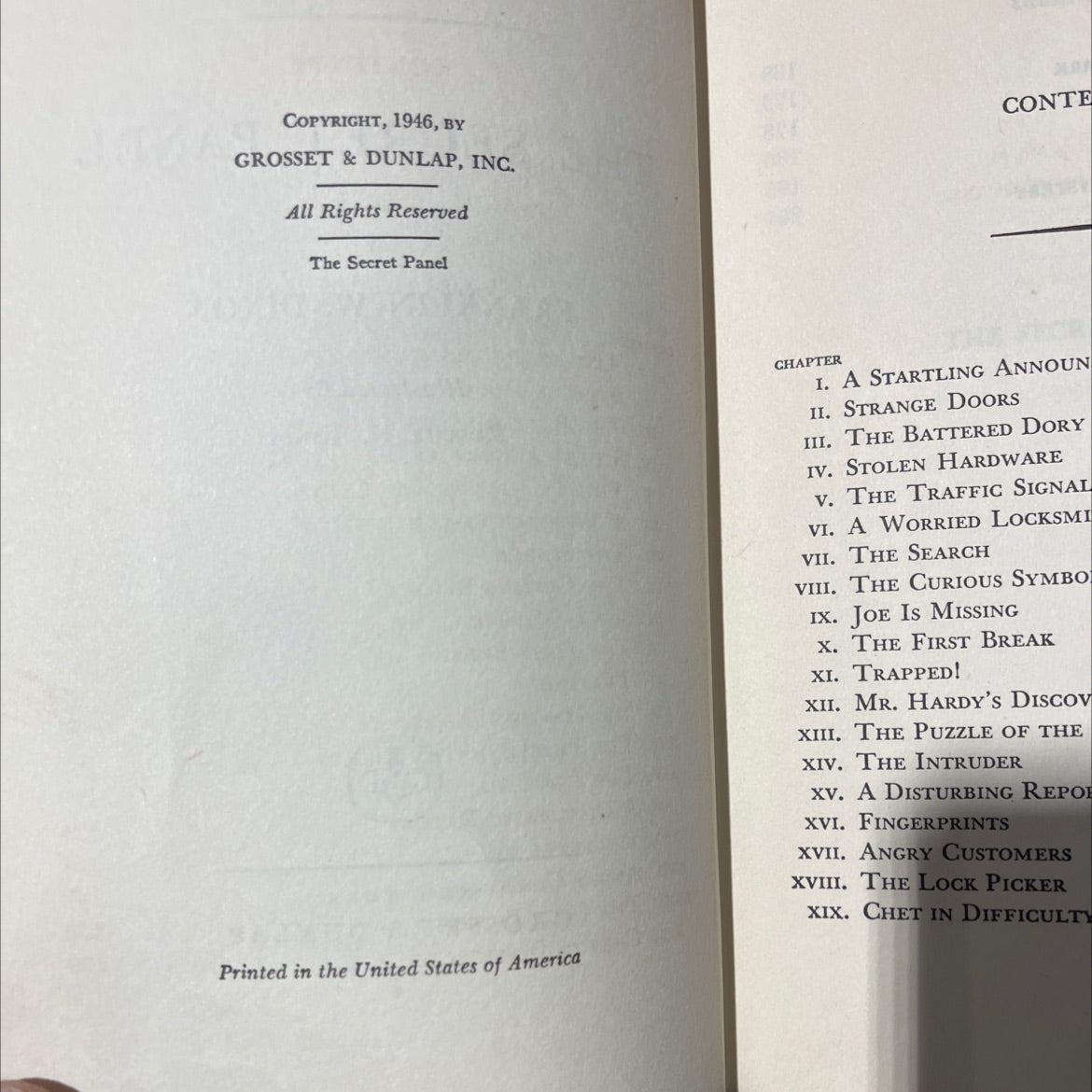 the secret panel book, by franklin w. dixon, 1946 Hardcover image 3
