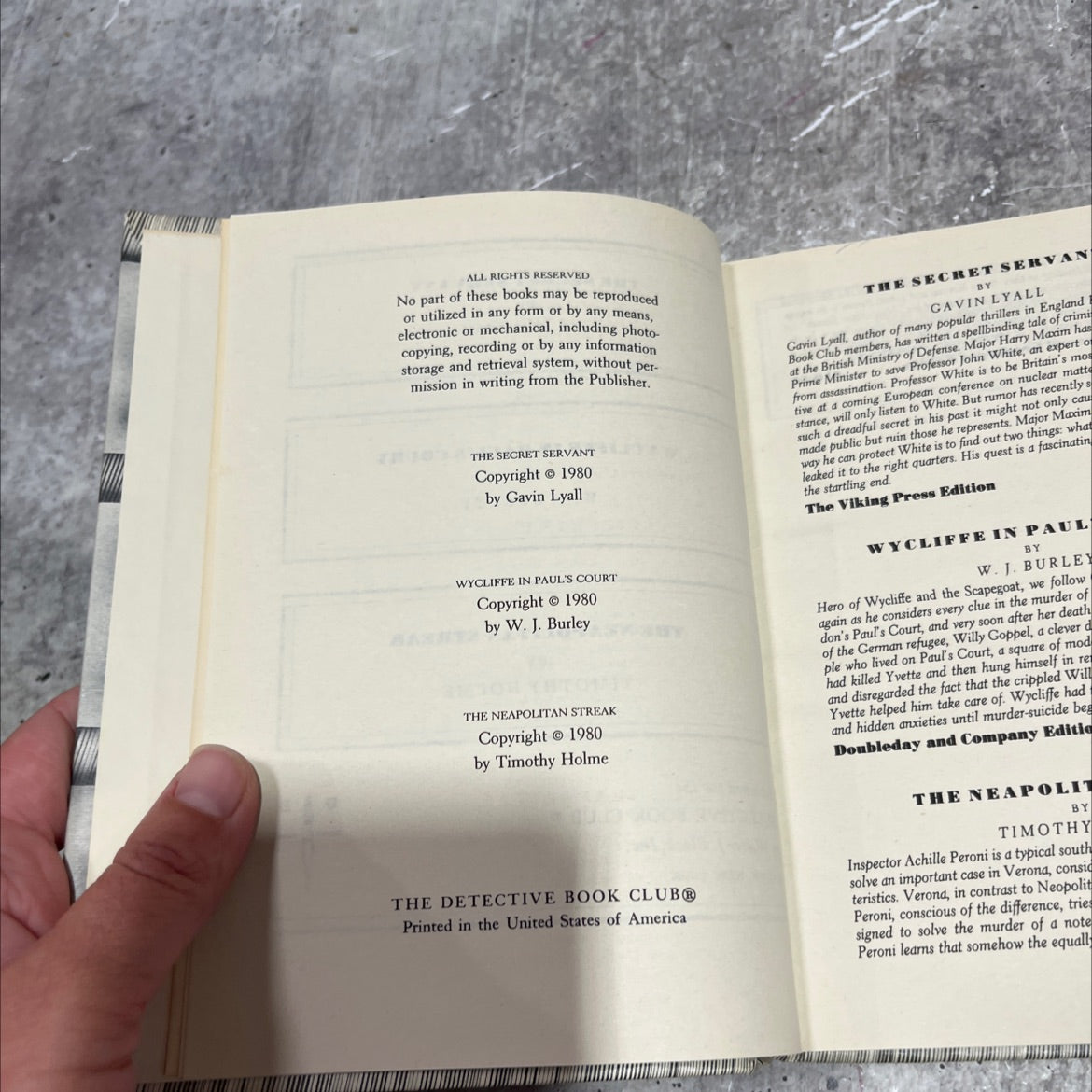 the secret servant book, by gavin lyall, 1980 Hardcover image 3