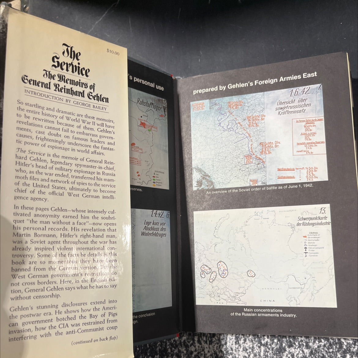 the service book, by reinhard gehlen, 1972 Hardcover image 4