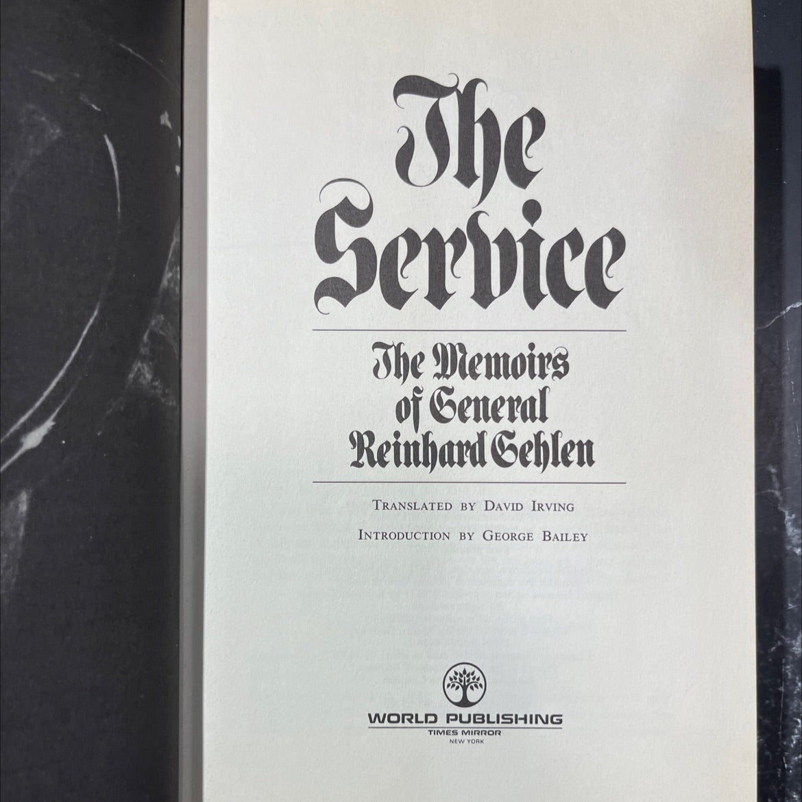the service book, by reinhard gehlen, 1972 Hardcover image 2