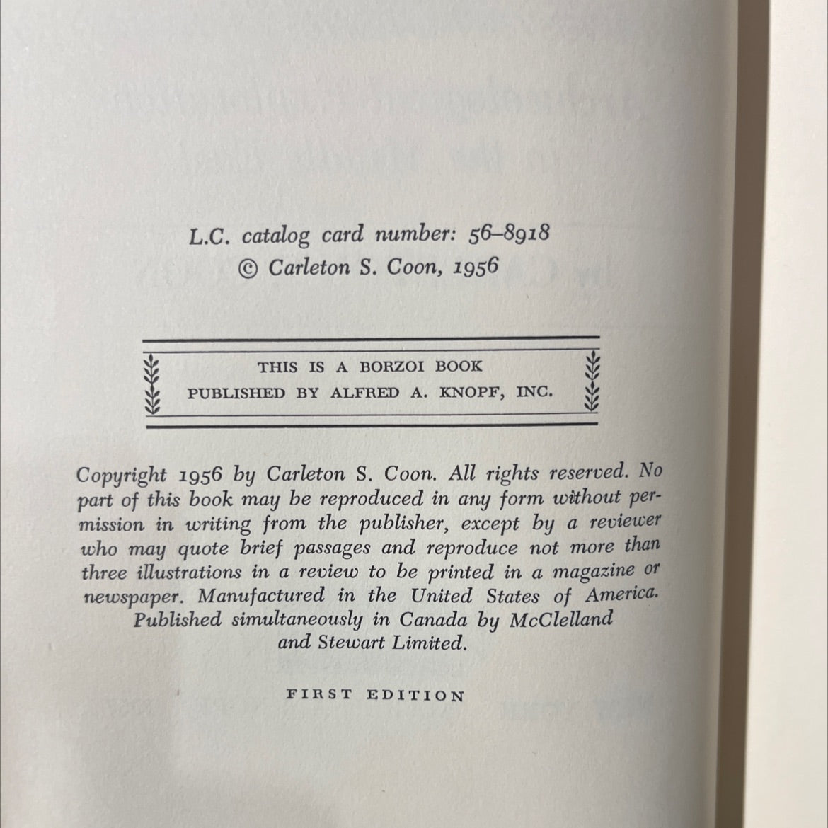the seven caves archaeological explorations in the middle east book, by carleton s. coon, 1956 Hardcover image 3