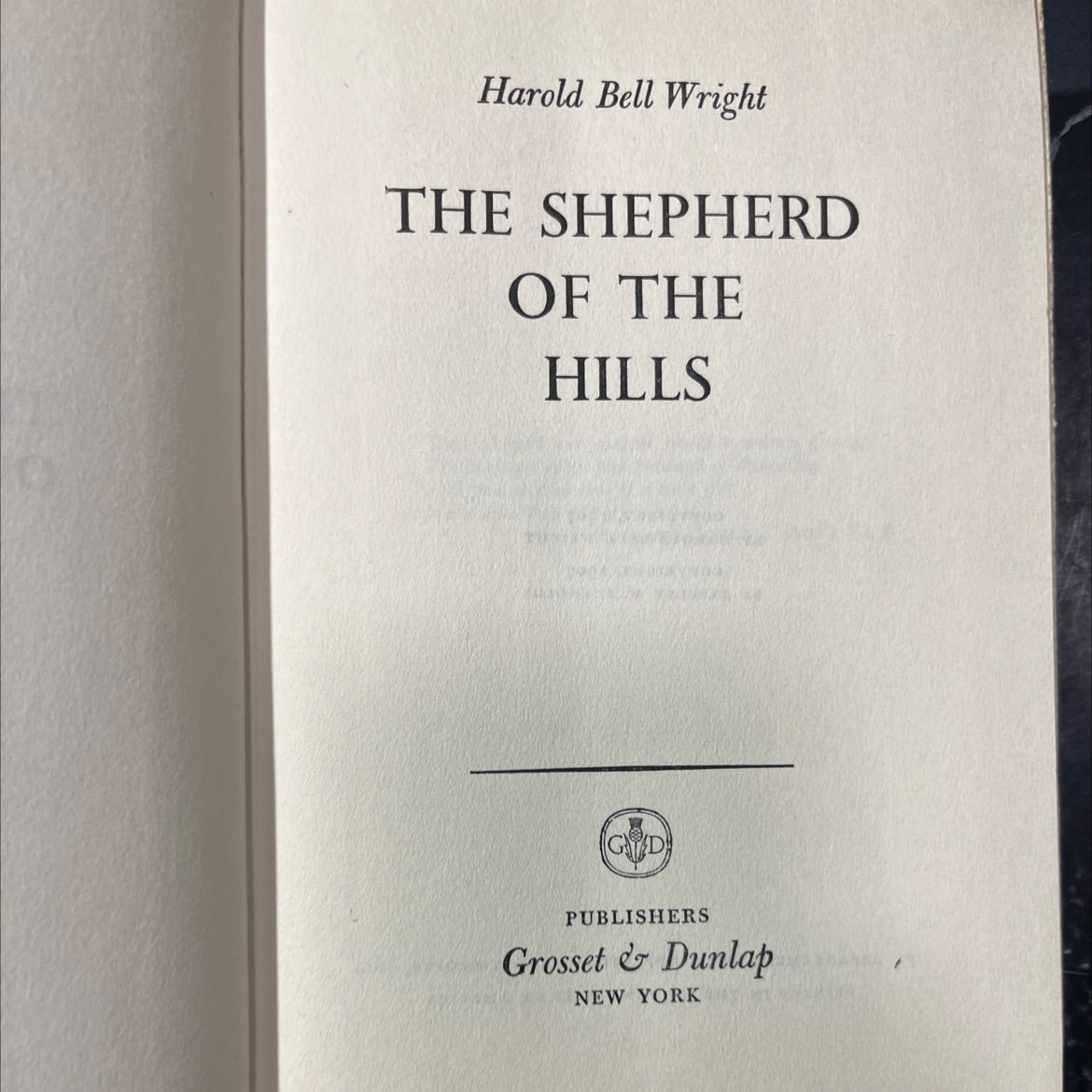 the shepherd of the hills book, by harold bell wright, 1907 Hardcover image 2