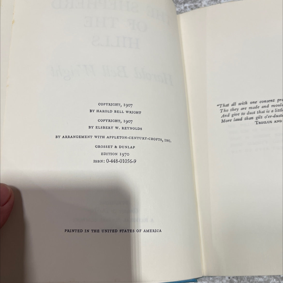 the shepherd of the hills book, by harold bell wright, 1970 Hardcover image 3