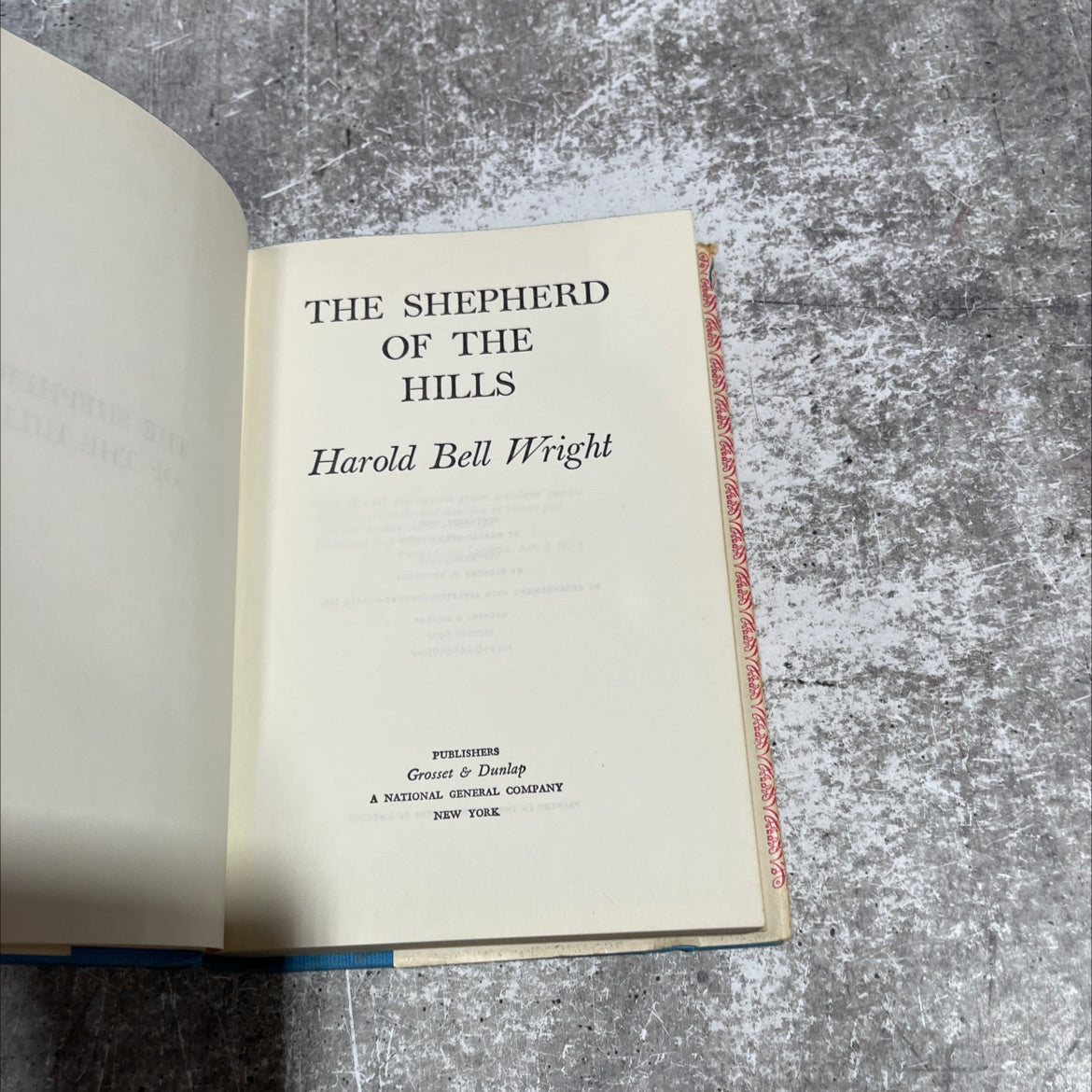 the shepherd of the hills book, by harold bell wright, 1970 Hardcover image 2