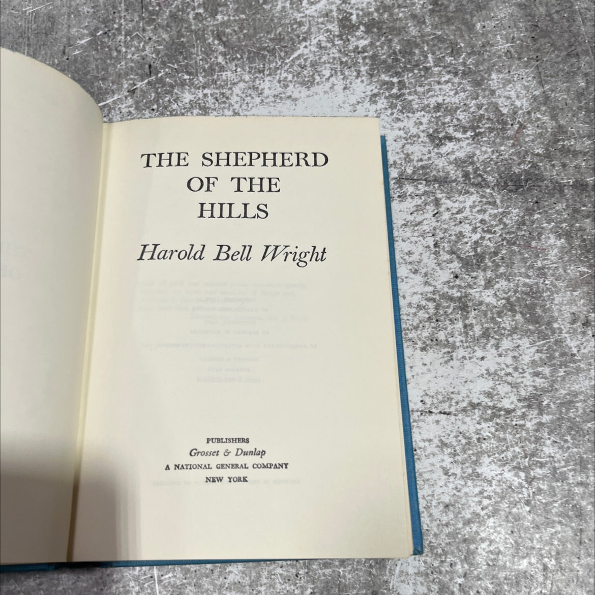 the shepherd of the hills book, by harold bell wright, 1970 Hardcover image 2