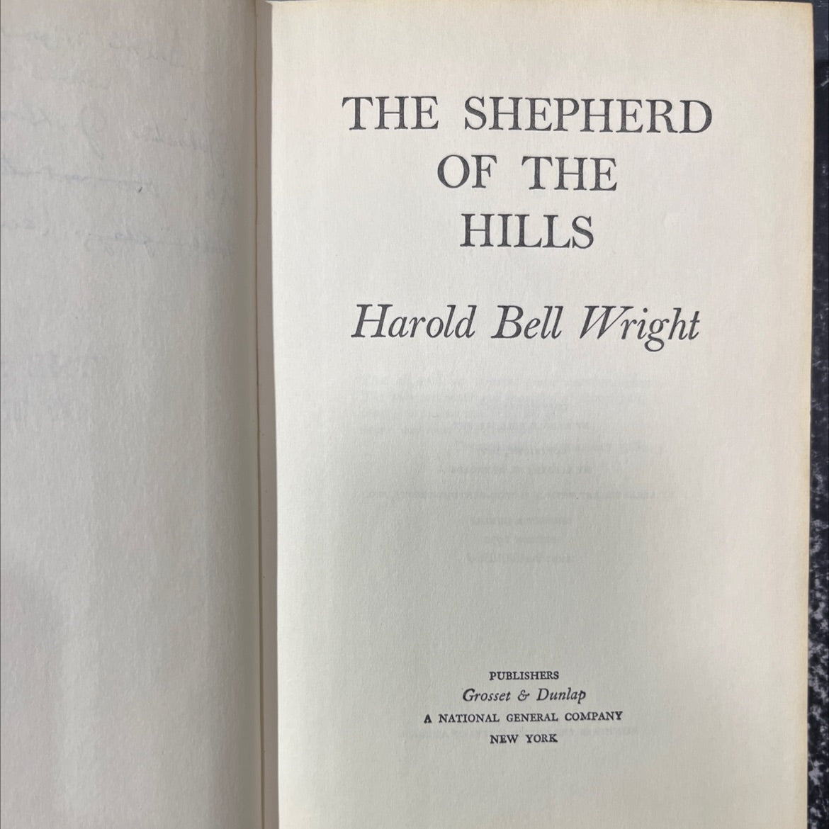 the shepherd of the hills book, by harold bell wright, 1970 Hardcover image 2