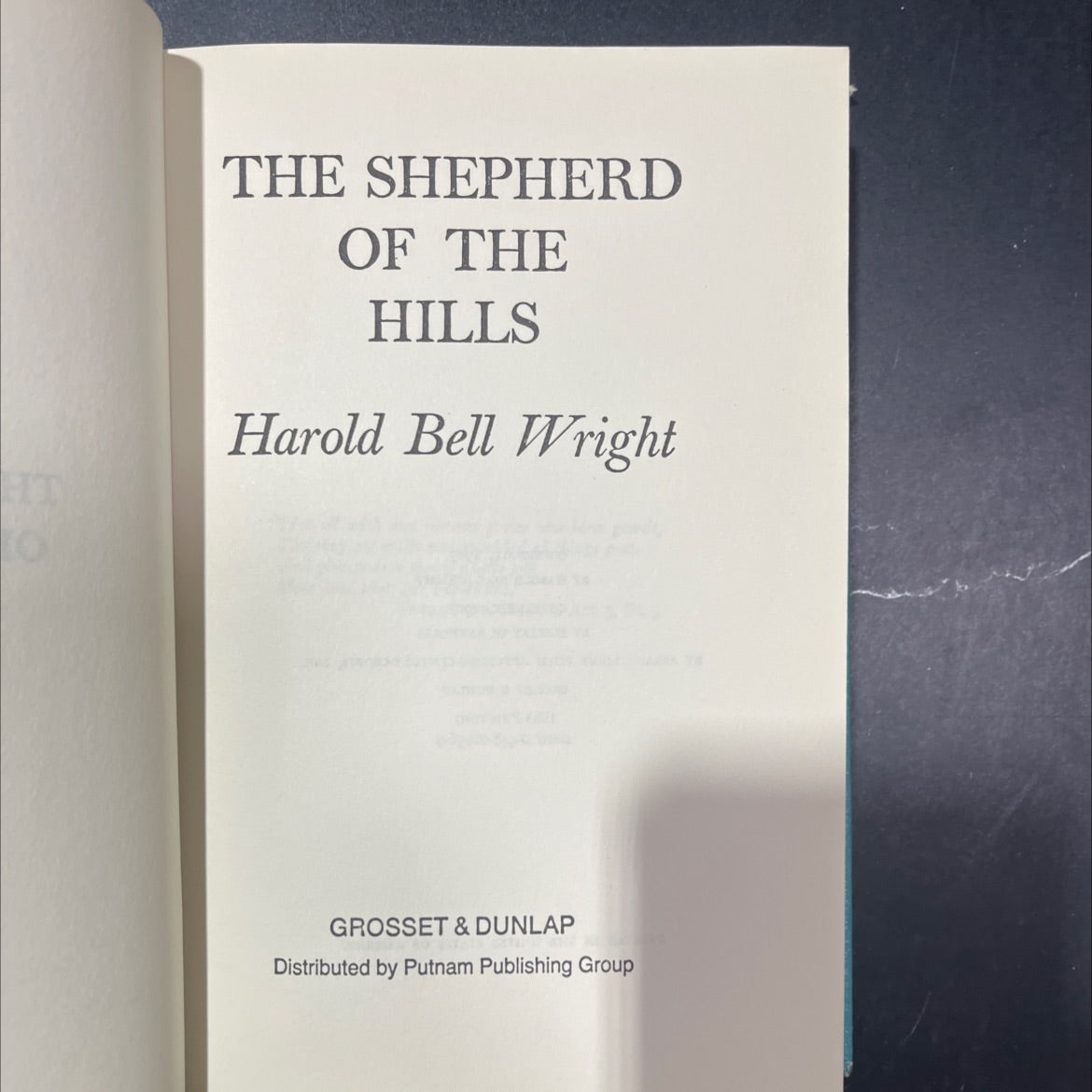 SIGNED the shepherd of the hills book, by harold bell wright, 1983 Hardcover image 2