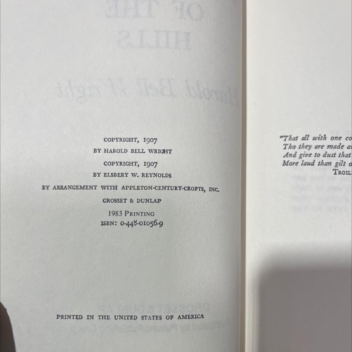 SIGNED the shepherd of the hills book, by harold bell wright, 1983 Hardcover image 3