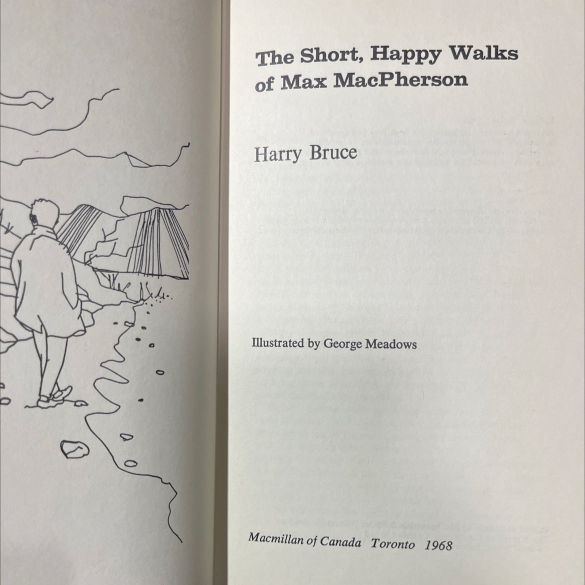 the short, happy walks of max macpherson book, by harry bruce, 1968 Hardcover image 2