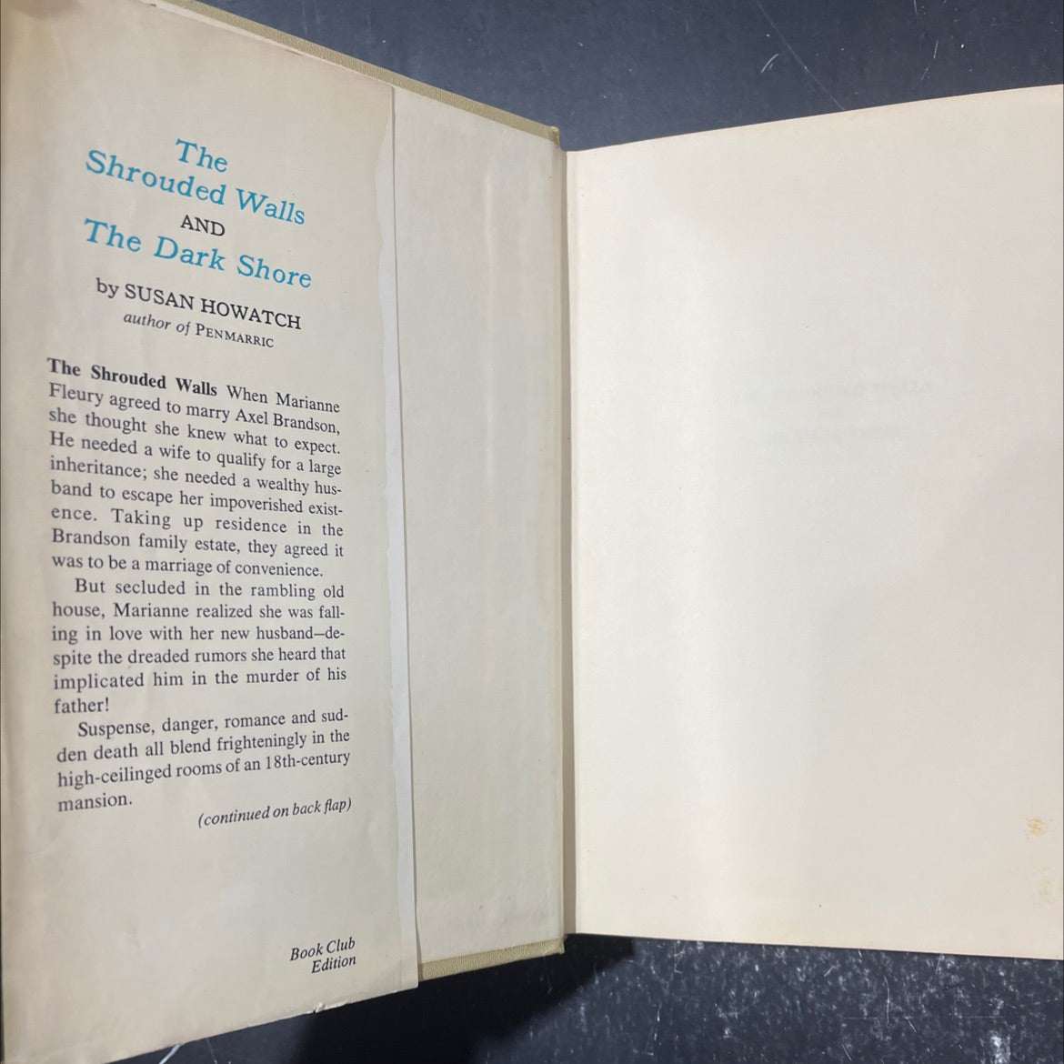 the shrouded walls book, by susan howatch, 1968 Hardcover image 4