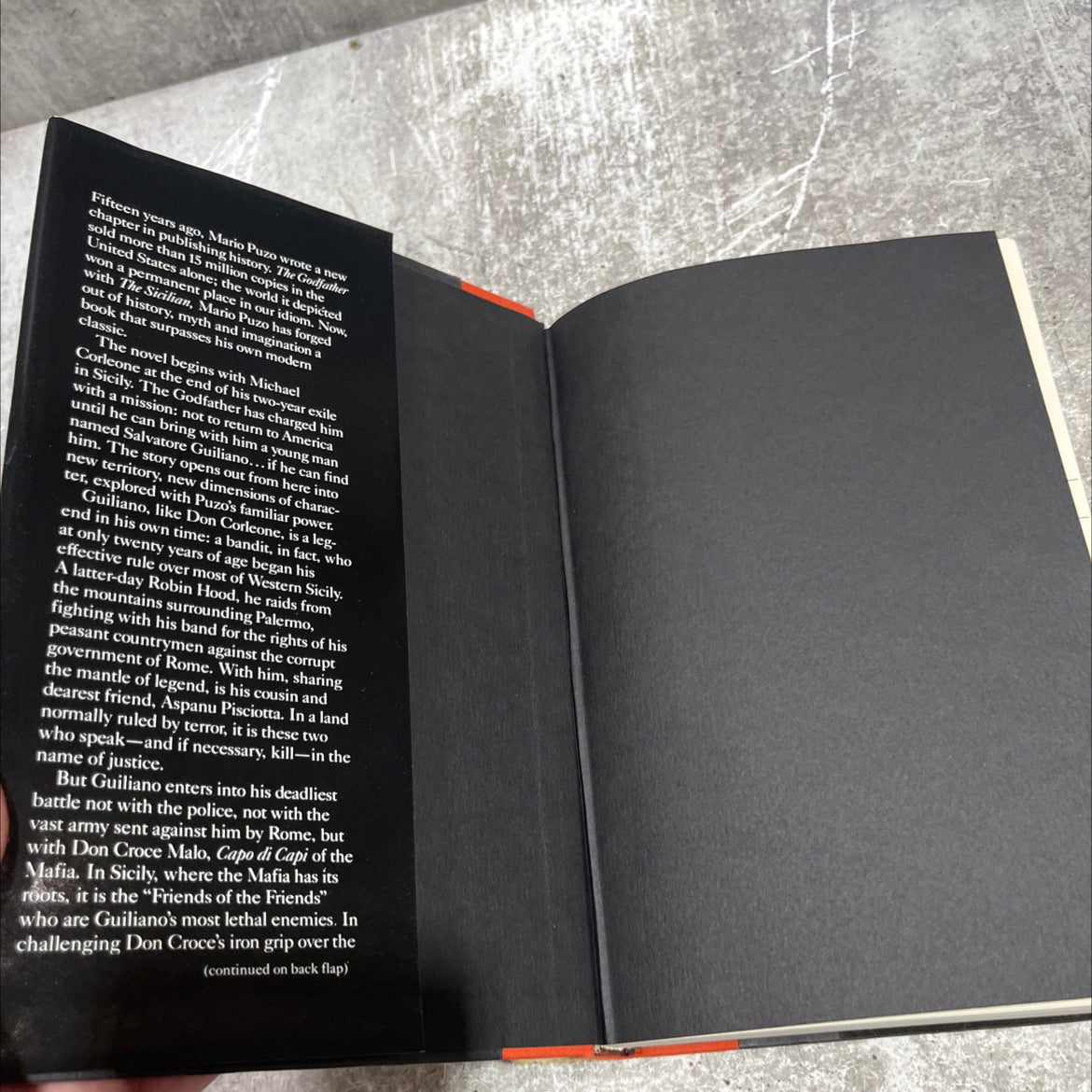 the sicilian book, by mario puzo, 1984 Hardcover image 4