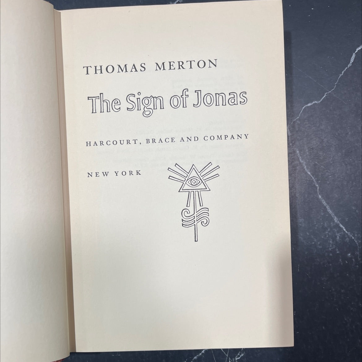 the sign of jonas book, by thomas merton, 1953 Hardcover image 2
