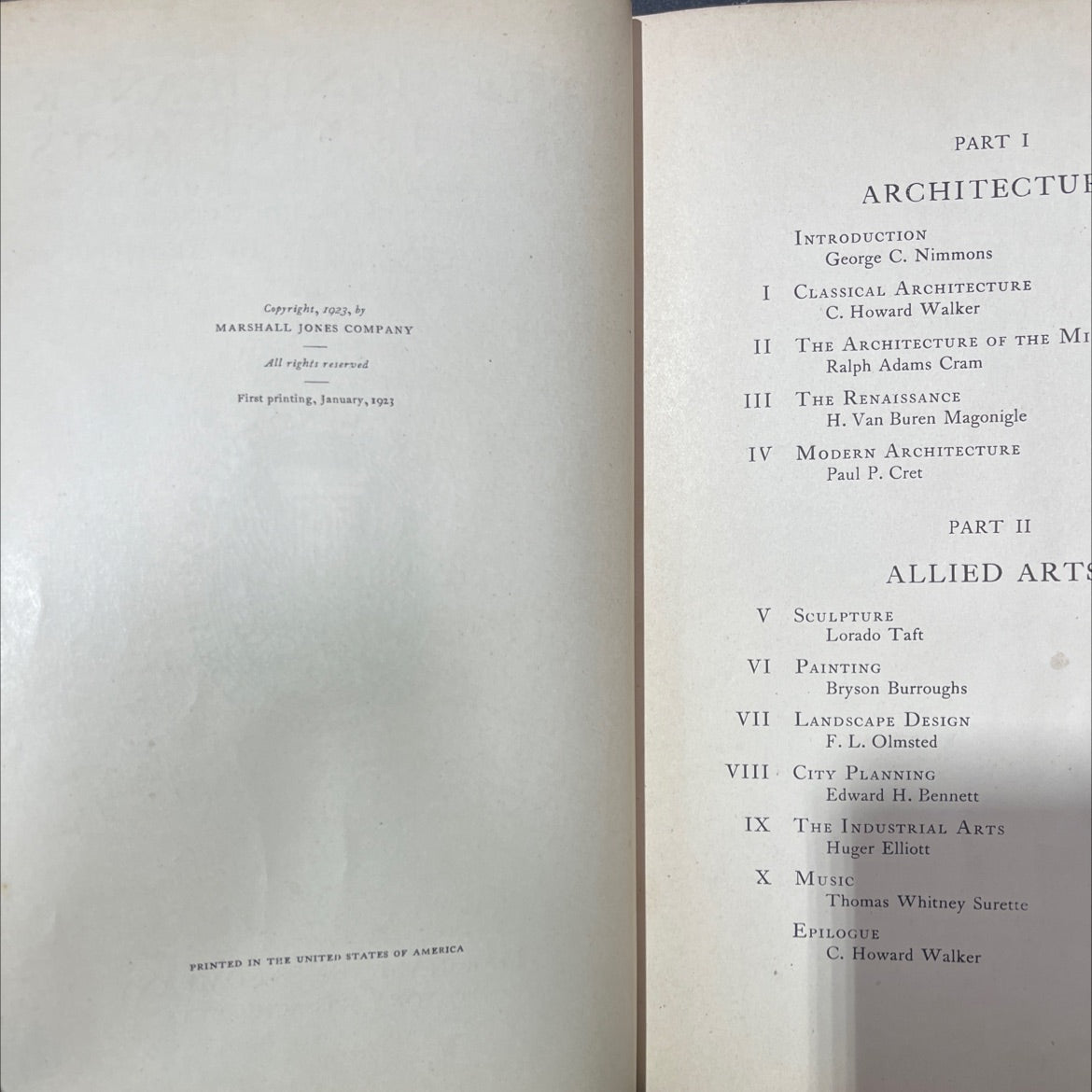 the significance of the fine arts book, by various, 1923 Hardcover image 3