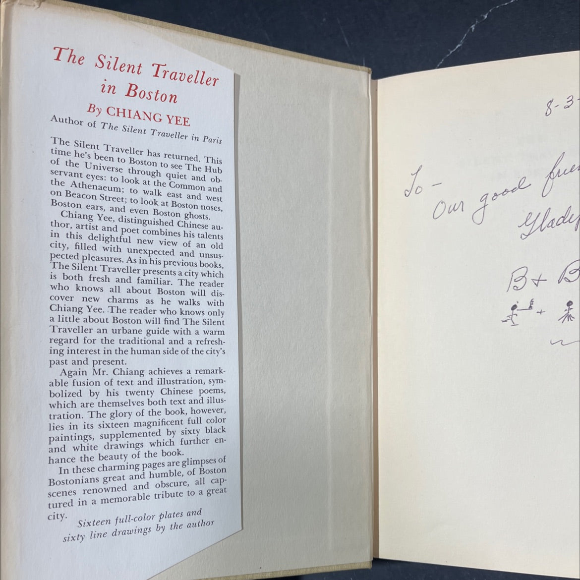 the silent traveller in boston book, by chiang yee, 1959 Hardcover image 4