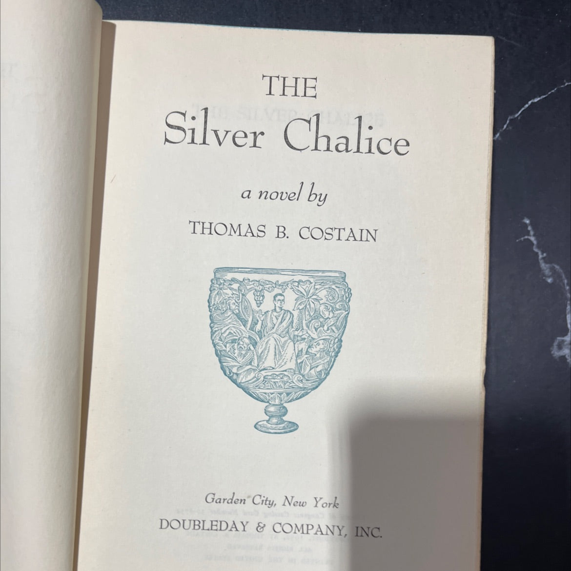the silver chalice book, by thomas b. costain, 1952 Hardcover image 2