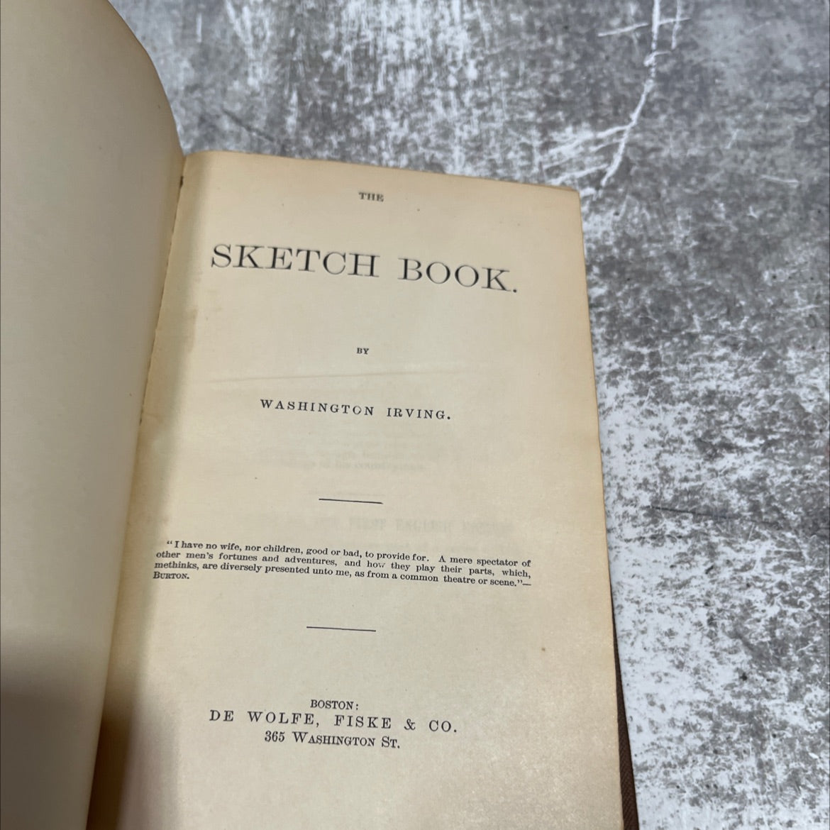 the sketch book book, by washington irving, unknown Hardcover image 2