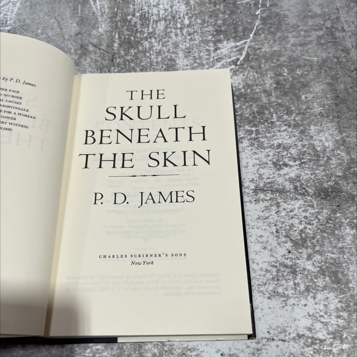 the skull beneath the skin book, by P. D. James, 1982 Hardcover image 2