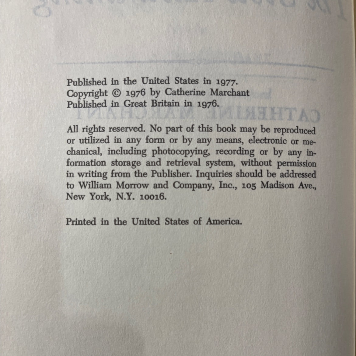 the slow awakening book, by catherine marchant, 1977 Hardcover image 3