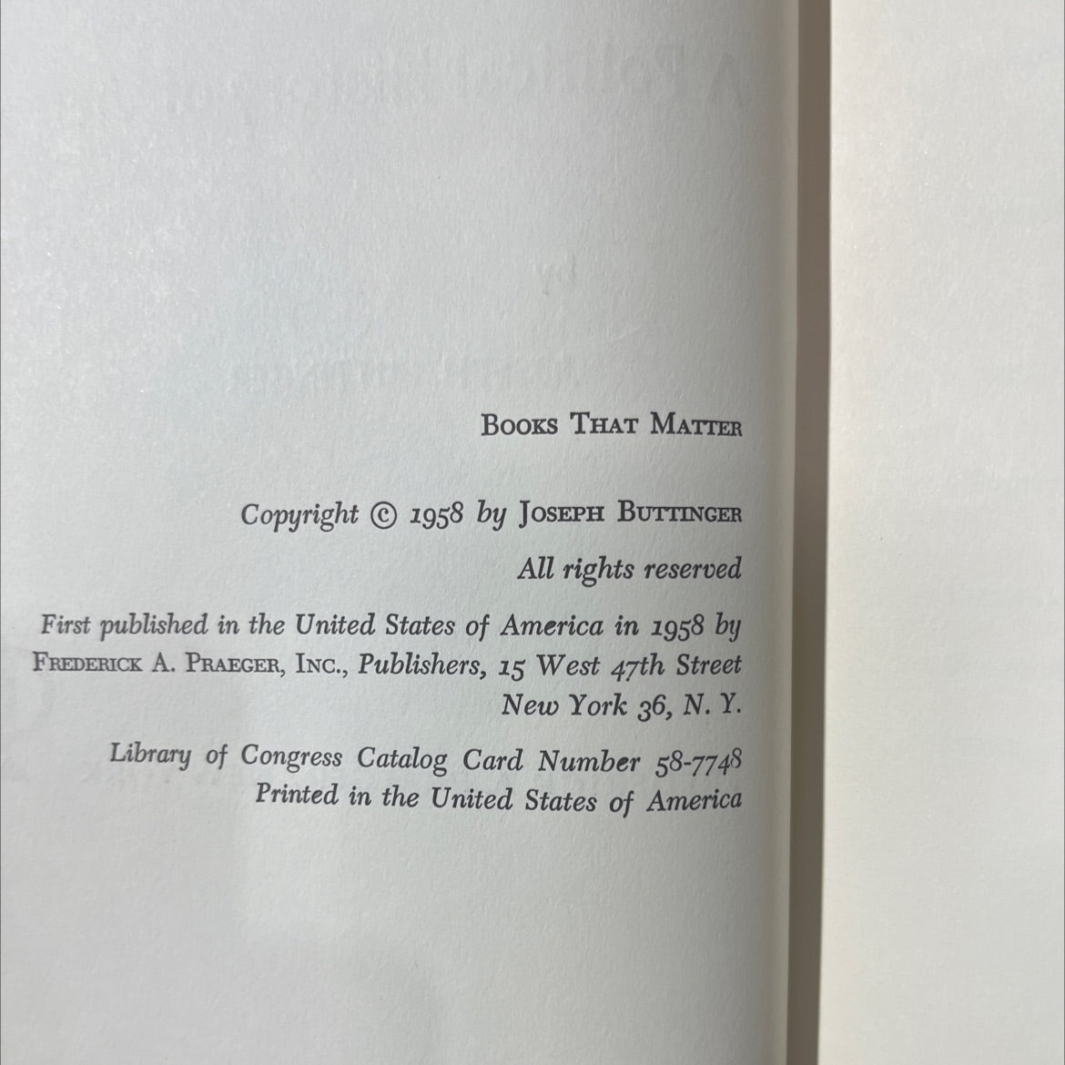 the smaller dragon a political history of vietnam book, by joseph buttinger, 1958 Hardcover image 3