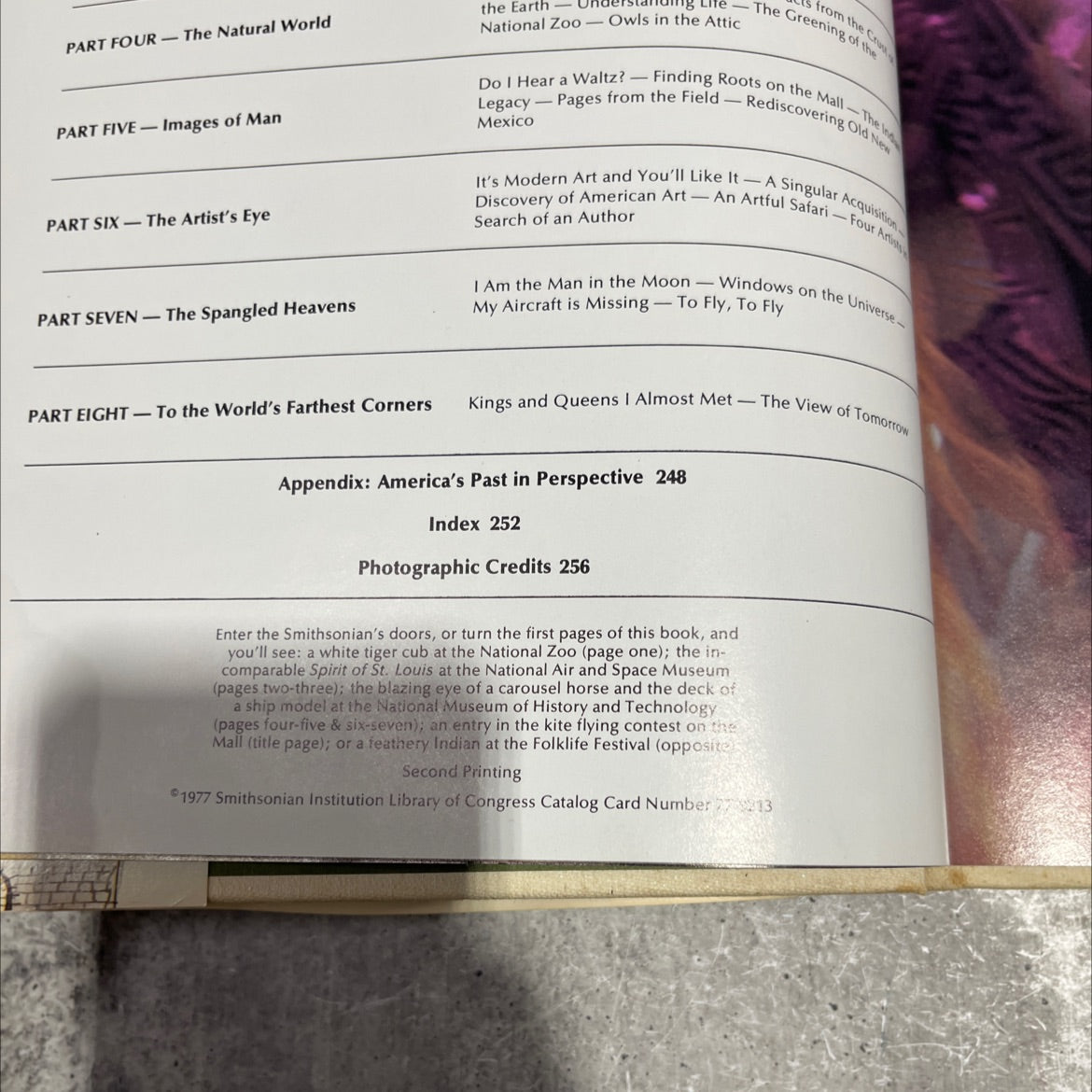 the smithsonian experience science-history-the arts... the treasures of the nation book, by unknown, 1977 Hardcover image 3