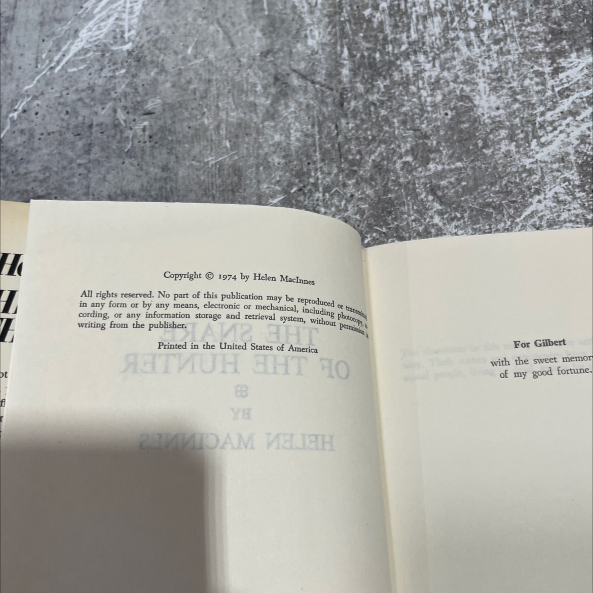 the snare of the hunter book, by helen macinnes, 1974 Hardcover image 3