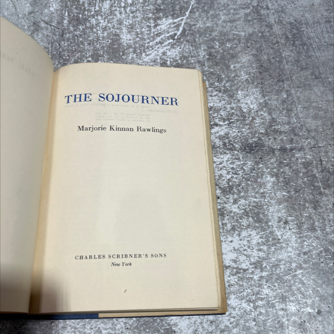 the sojourner book, by marjorie kinnan rawlings, 1953 Hardcover image 2