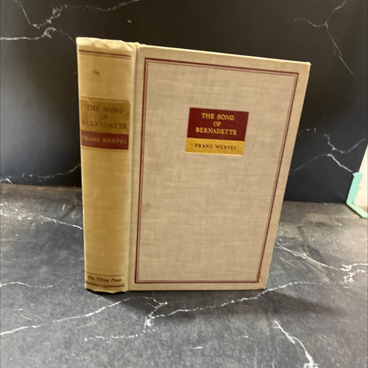 the song of bernadette book, by franz werfel, 1942 Hardcover image 1