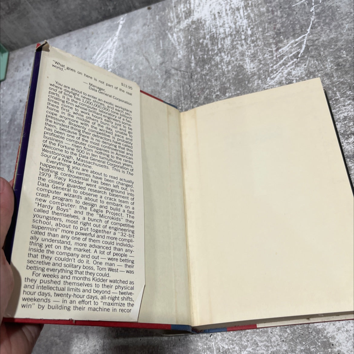 the soul of a new machine book, by tracy kidder, 1981 Hardcover image 4